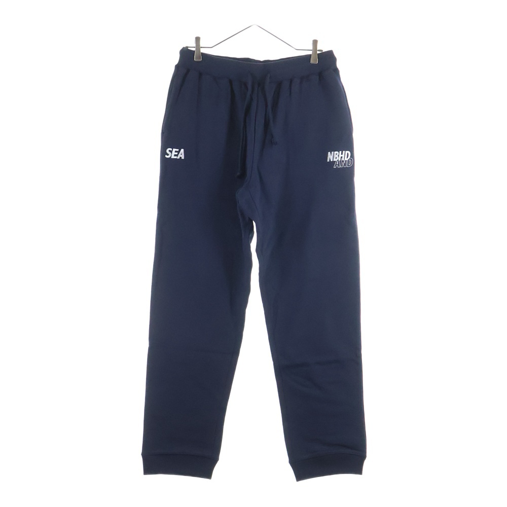 20SS×NEIGHBORHOOD sweat pants ネイバーフッド ロゴ刺繍 スウェットパンツ ネイビー 201ELWSN-PTM01S Sランク