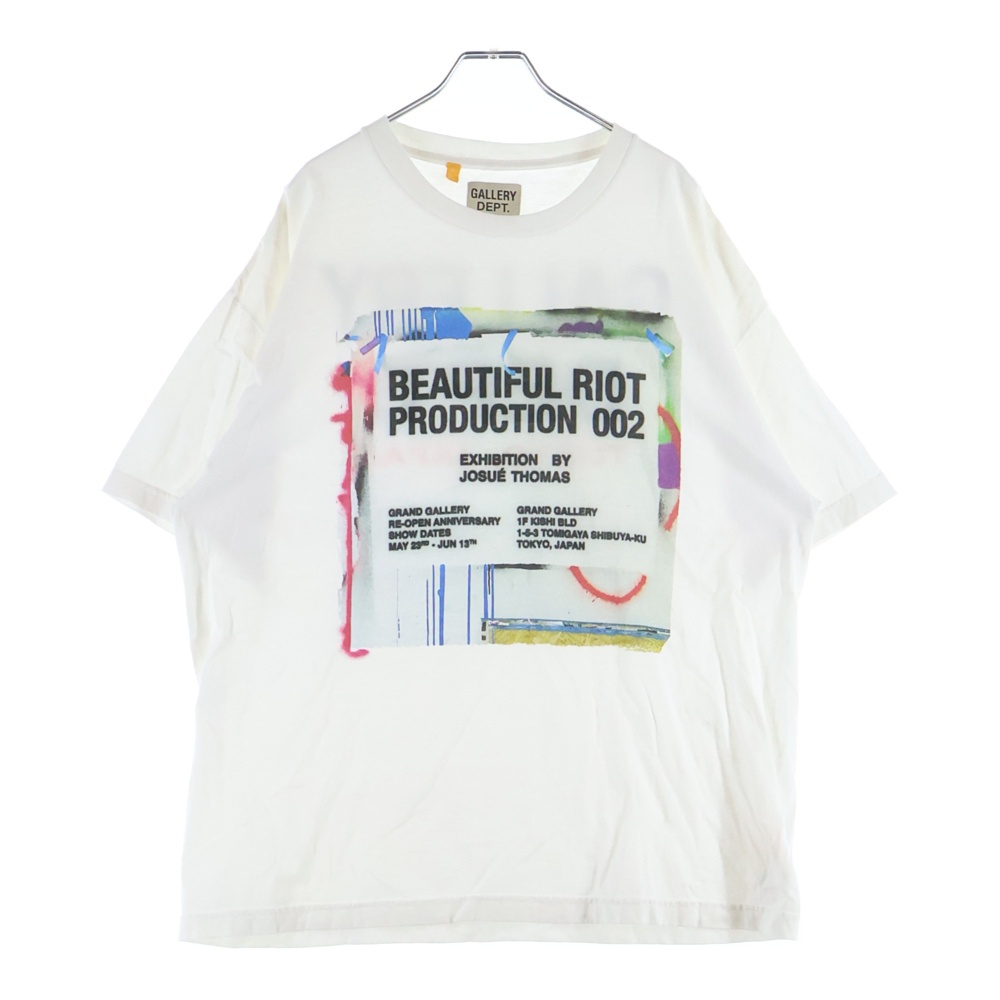 東京限定 BEAUTIFUL RIOT EXHIBITION TEE ビューティフル ロイオット 半袖Tシャツ カットソー ホワイト Bランク