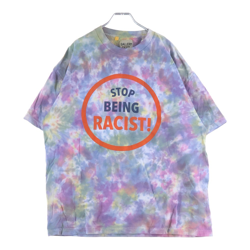 Stop Being Racist フロントプリント 半袖Tシャツ カットソー マルチカラー Bランク