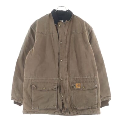 90s COTTON DUCK チョア コート 中綿 ブラウン Bランク
