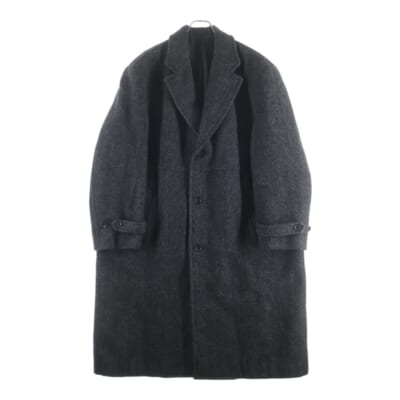 80s Archive Chesterfield Coat HC-080110 ヘリンボーン チェスターコート グレー Bランク