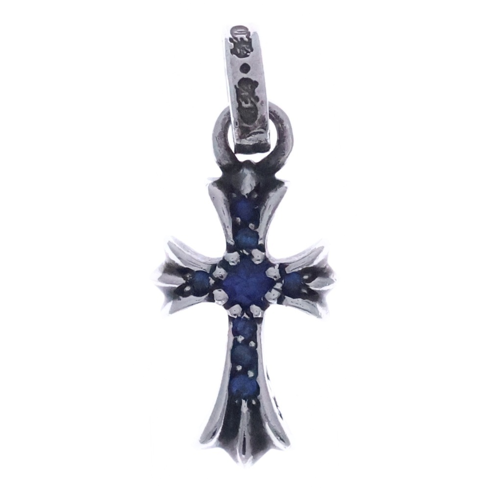 CRS BBYFAT P SAP ベイビーファットクロス PAVEサファイア ペンダントトップ シルバー BCA236 Bランク