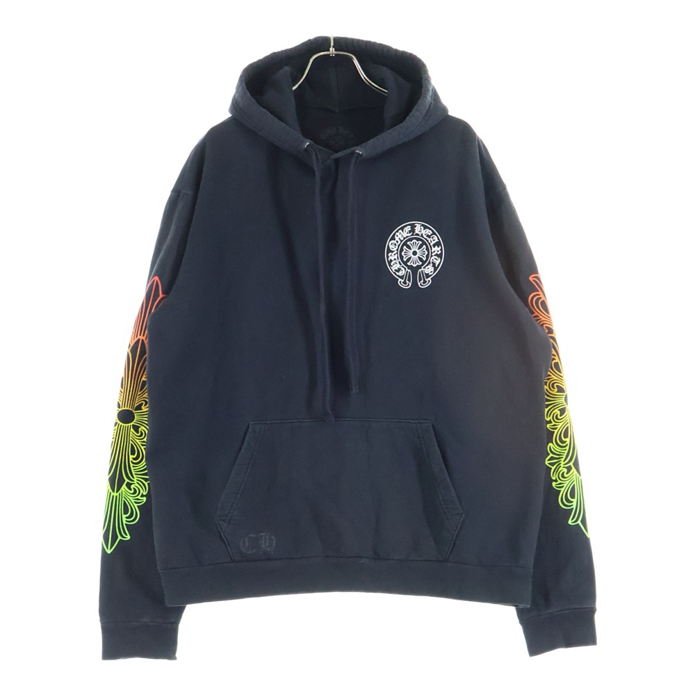 SWTSHRT PLVR グラデーションサークルプリントプルオーバーパーカー Bランク