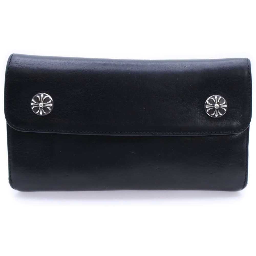 WAVE ウェーブ レザーウォレット 財布 ブラック BCA374 Bランク