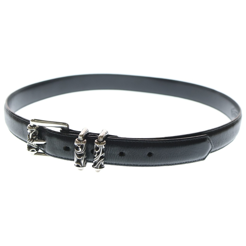 BLT ROLLER 3PC 1.0inch 3PCローラーバックル レザーベルト シルバー/ブラック Aランク