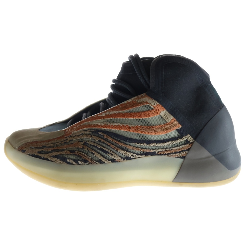 YEEZY QNTM FLASH ORANGE GW5314 イージー クオンタム ハイカットスニーカー US8.5/26.5cm グレー/オレンジ Bランク