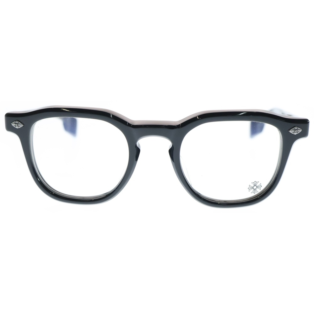 CHIRP CHIRP チャープ フレア フレームアイウェア メガネ ブラック/シルバー 49□23‐141 Aランク