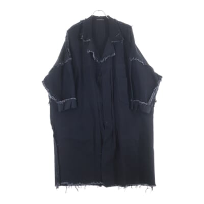 20SS 2017復刻 裁ち切り デニムコート デニムレギュラージャケット ブラック NN-C59-025 Aランク