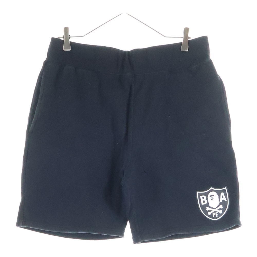 フロントロゴプリントハーフパンツ ショーツ ブラック 004SPI201001M Bランク