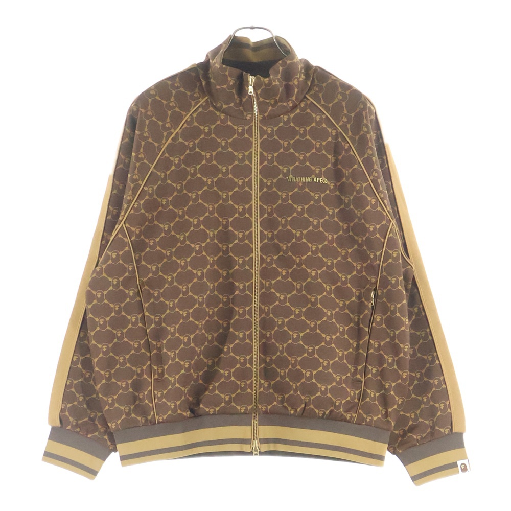 COLLEGE MONOGRAM LOGO RELAXED FIT TRACK JACKET カレッジ モノグラム ロゴ 総柄 リラックスフィット トラックジャケット ブラウン 001ZPL301309M Aランク