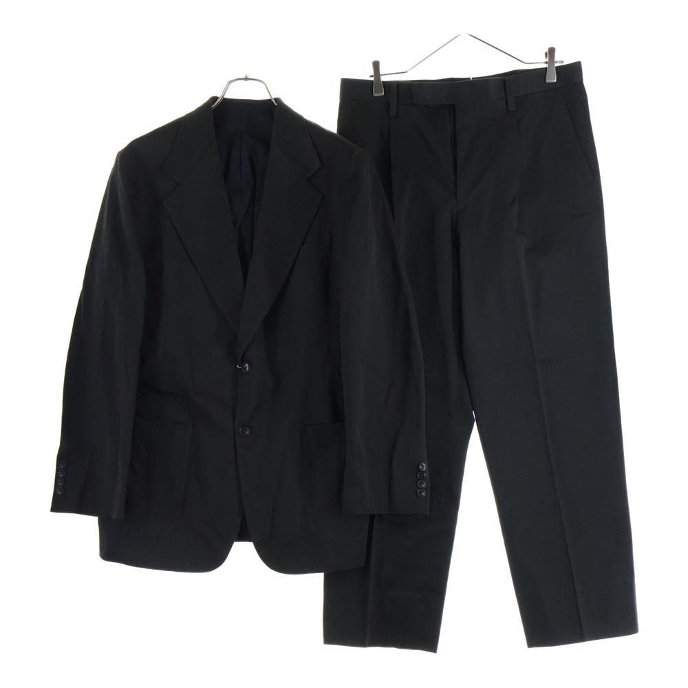 25SS コットンツイルスーツ セットアップ ブラック B01-08004 Sランク