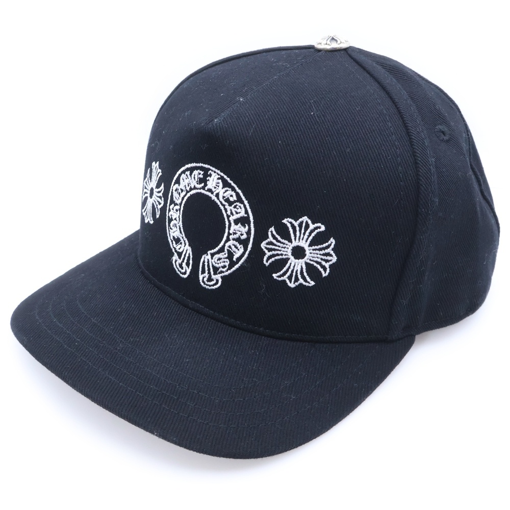 クロムハーツ CH PLUS ホースシュー刺繍 ベースボールキャップ