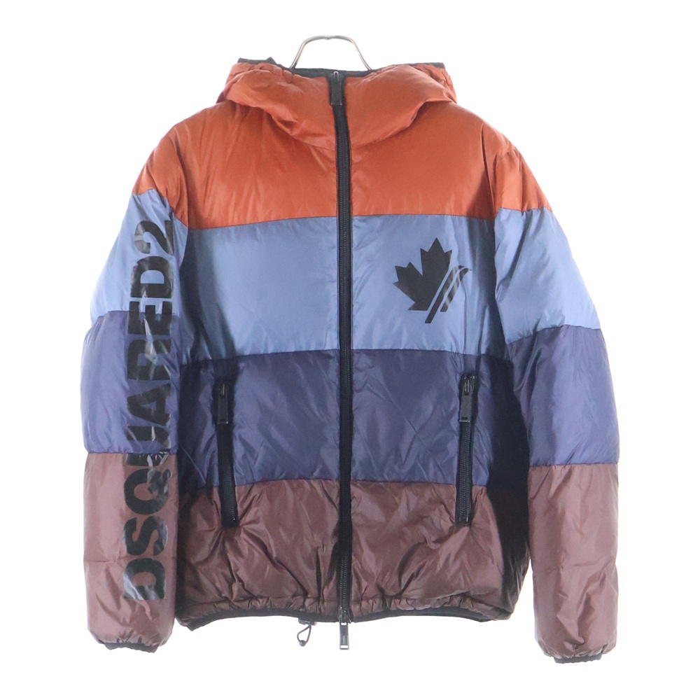 18AW アームロゴプリントスポーツダウンフーデットジャケット ダウンパーカー S71AM0984 S49348 Bランク