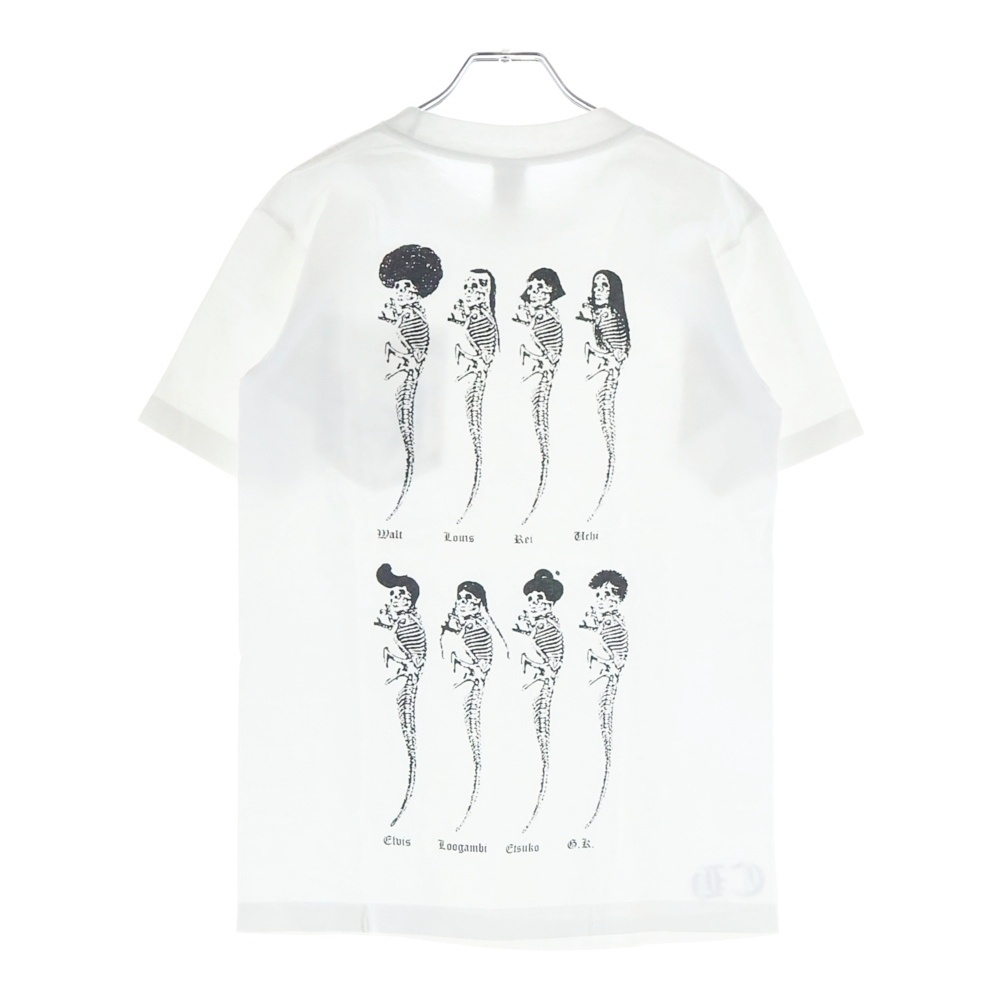 FOTI フォティ フロントプリント クルーネック 半袖Tシャツ ホワイト Bランク