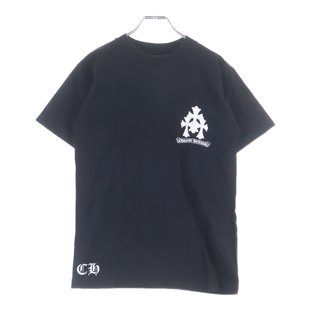 OLD 3CH CROSS S/S TEE トリプルクロスプリント クルーネック 半袖Tシャツ ブラック Bランク
