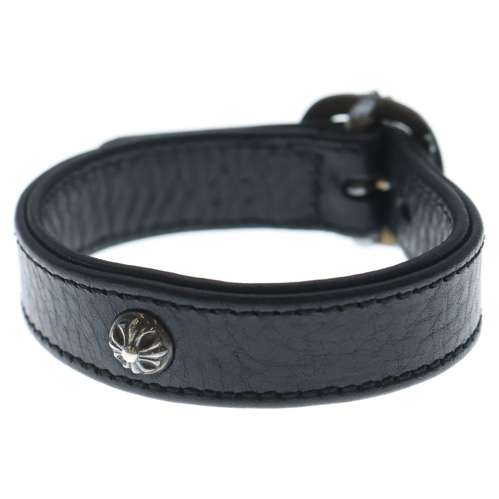 GUNSLINGER ガンスリンガー クロスボール レザーブレスレット ブラック/シルバー BCA146 Bランク