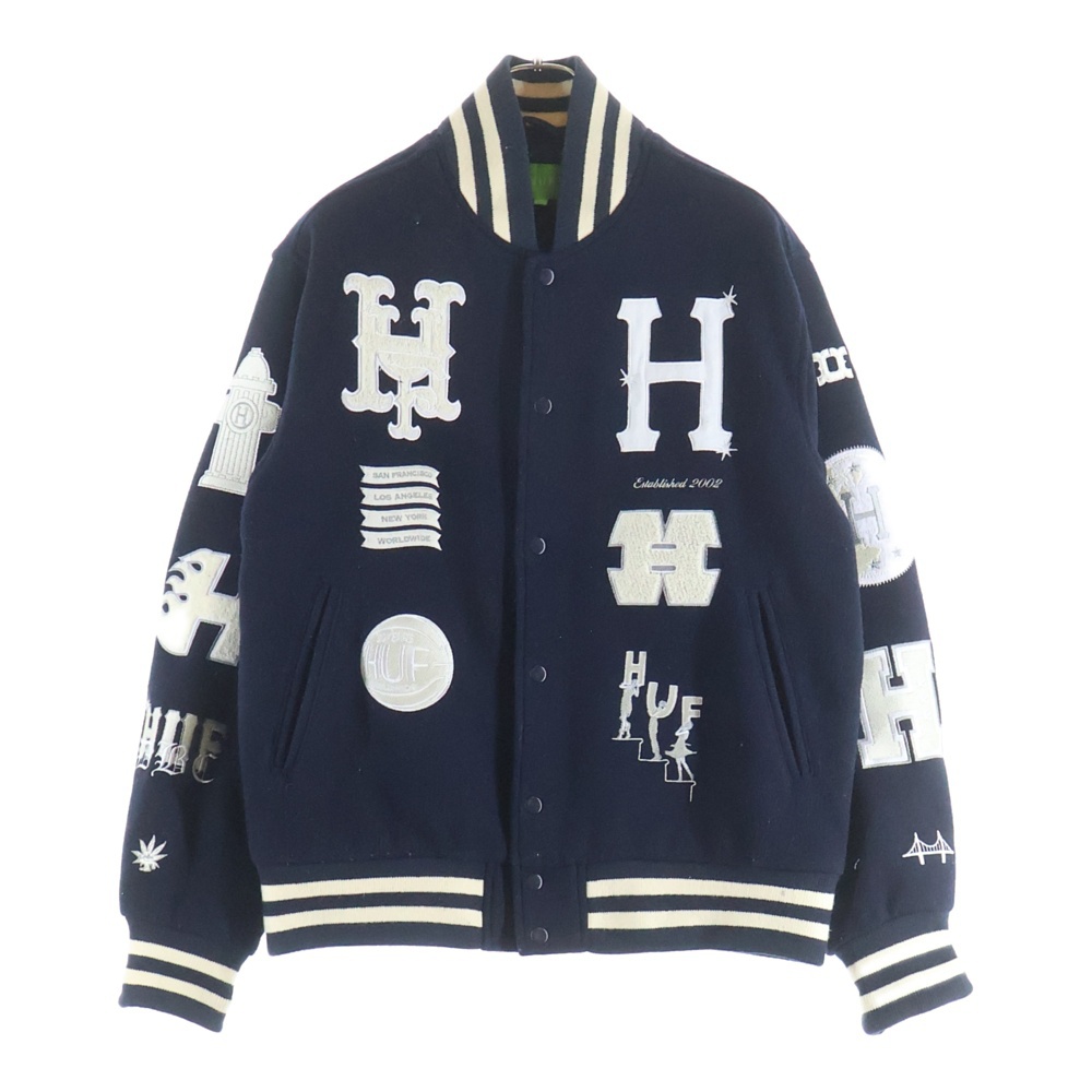20 YEAR CLASSIC H VARSITY JACKET JK00368 20周年 ウール スタジアム ジャケット ネイビー Bランク