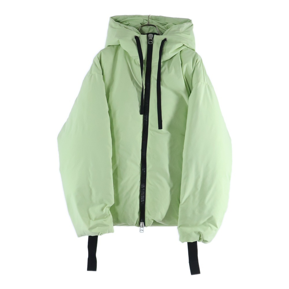 ithium Jacket2.0 ナイロンフーデッド ダウンジャケット イエローグリーン OAMT440701 Bランク