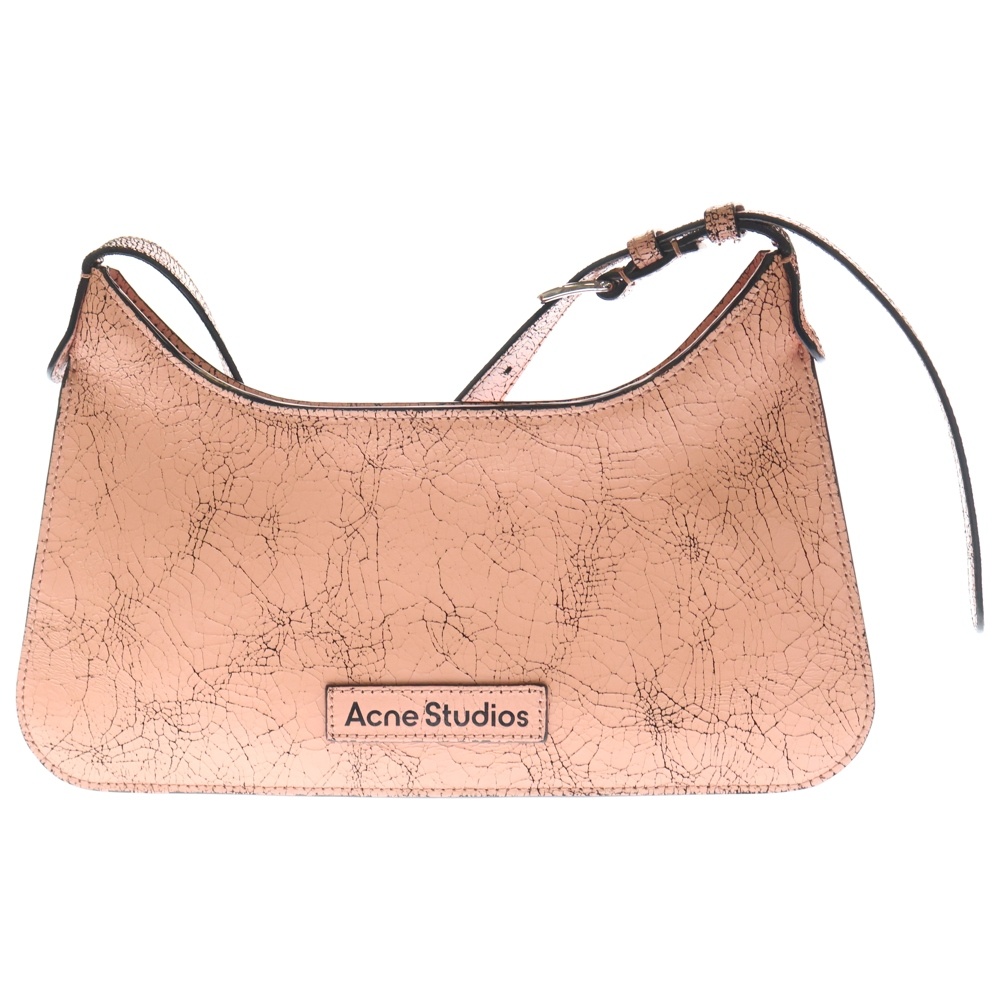 Platt micro Shoulder Bag プラットマイクロショルダーバック レザーハンドバッグ ピンク Bランク