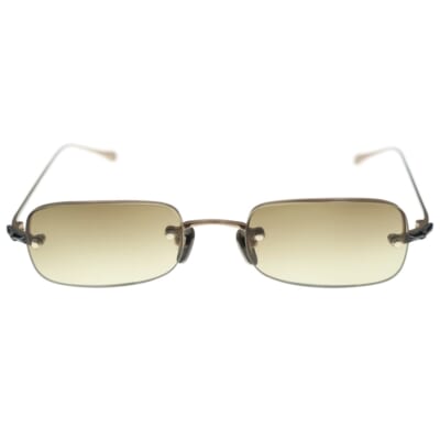 OLD TITANIUM オールドモデル チタニウム リムレスサングラス メガネ ブラウン Bランク