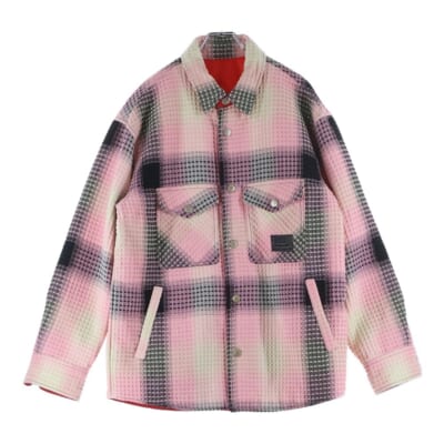 J-PETTER リバーシブル チェックジャケット シャツジャケット ピンク A06245 Bランク