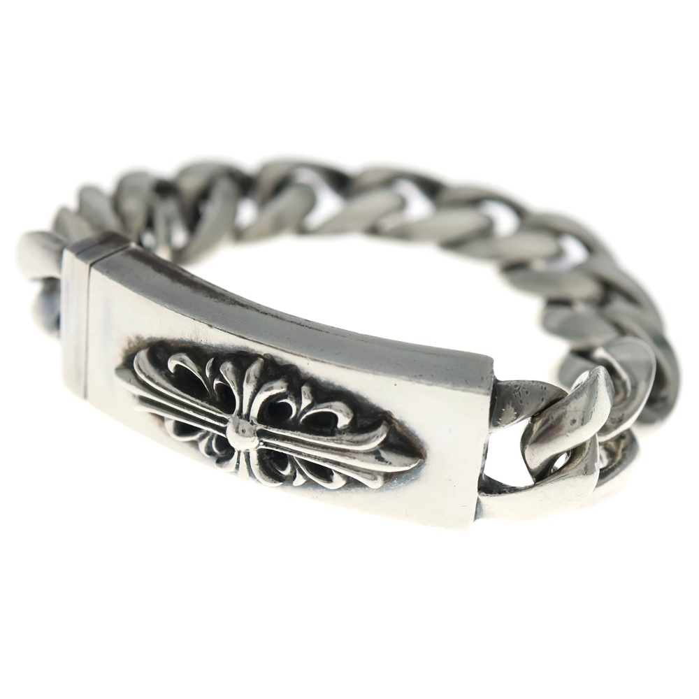 ID FLORAL CRS フローラルクロスIDクラシックリンク ブレスレット 12LINK シルバー BCA164 Bランク