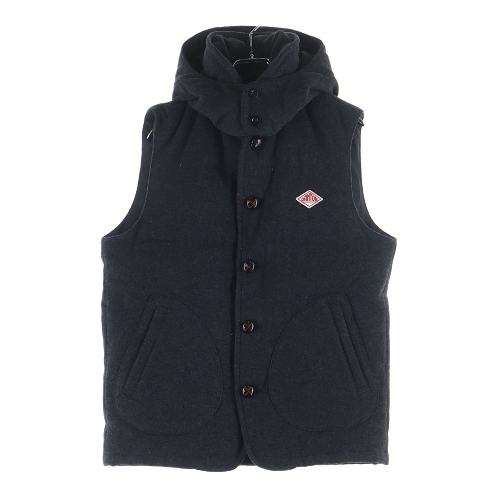 ×BEAMS別注 ウールモッサ ダウンベスト グレー JD-8852 CWM-BM Sランク