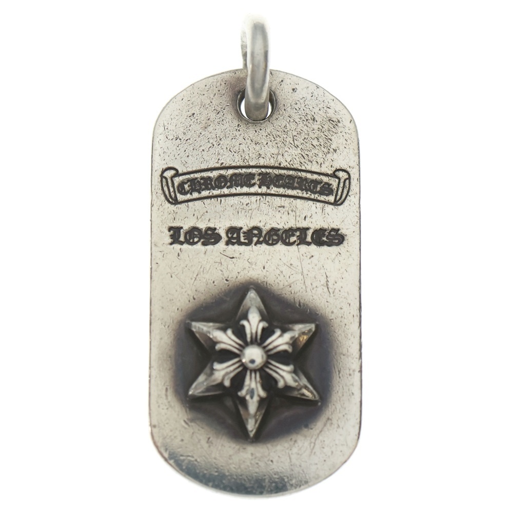RAISED STAR DOGTAG ロサンゼルス限定 レイズドスタードッグタグ ペンダントトップ シルバー Bランク