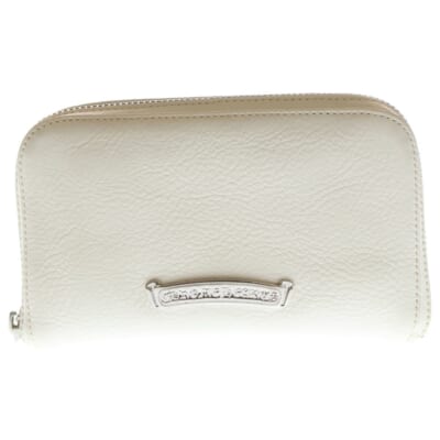 REC F MINI ミニラウンドジップレザーコンパクトウォレット 財布 ホワイト Sランク