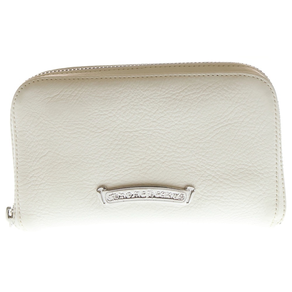 REC F MINI ミニラウンドジップレザーコンパクトウォレット 財布 ホワイト Sランク