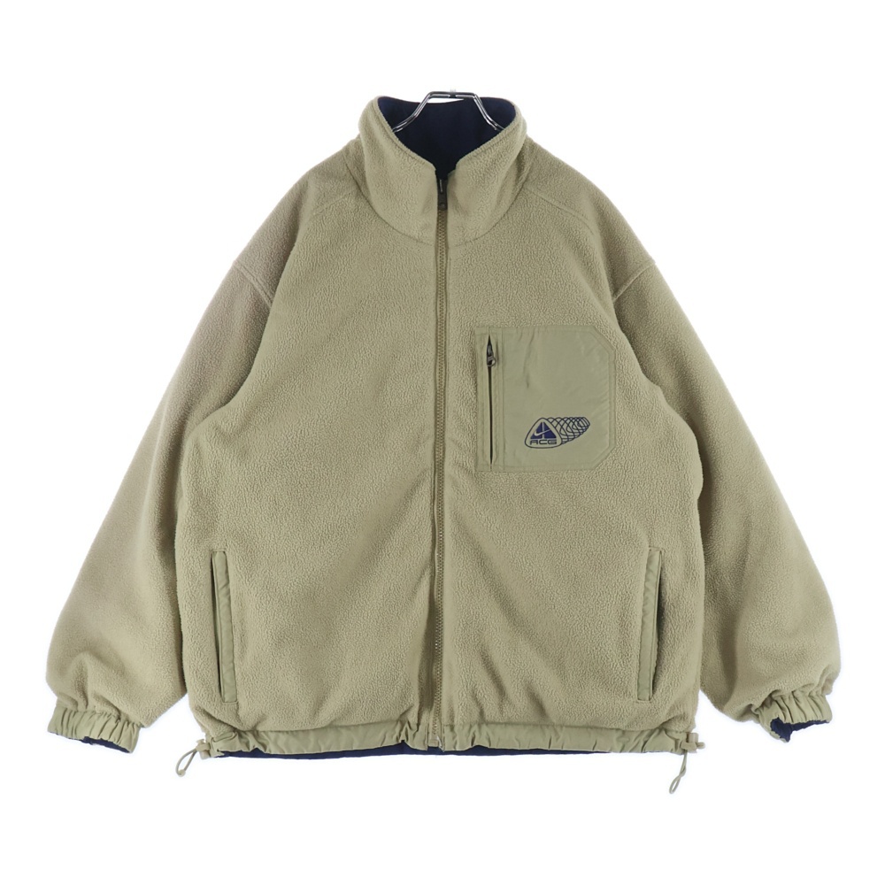 00S ALL CONDITIONS GEAR ZIP UP REVERSIBLE FLEECE NYLON JACKET リバーシブル フリース ナイロン ジャケット ブラウン/ネイビー F0-VTG Bランク