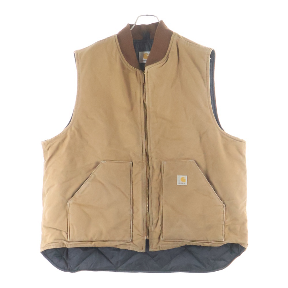 DUCK VEST 裏地キルティング 中綿 アクティブ ダック ベスト ブラウン Bランク