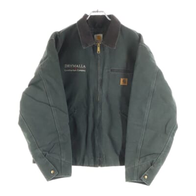 10S DETROIT JACKET 15年 メキシコ製 企業刺しゅう デトロイト ダック ジャケット モス カーキ Bランク