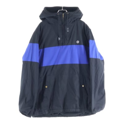 EXPLORER-1 ANORAK JACKET ハーフジップ ナイロンアノラックジャケット パーカー フーディー ブラック Aランク