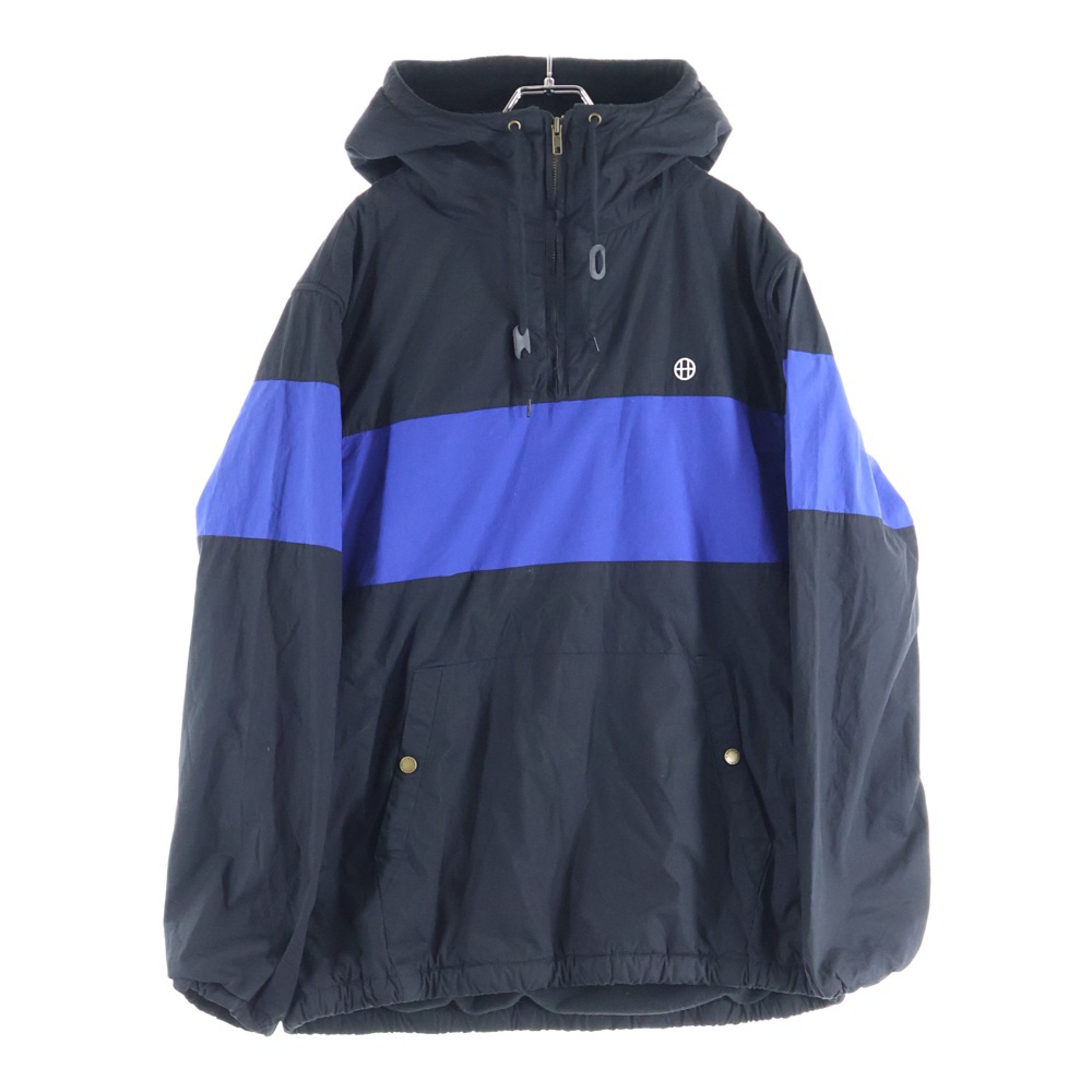 EXPLORER-1 ANORAK JACKET ハーフジップ ナイロンアノラックジャケット パーカー フーディー ブラック Aランク