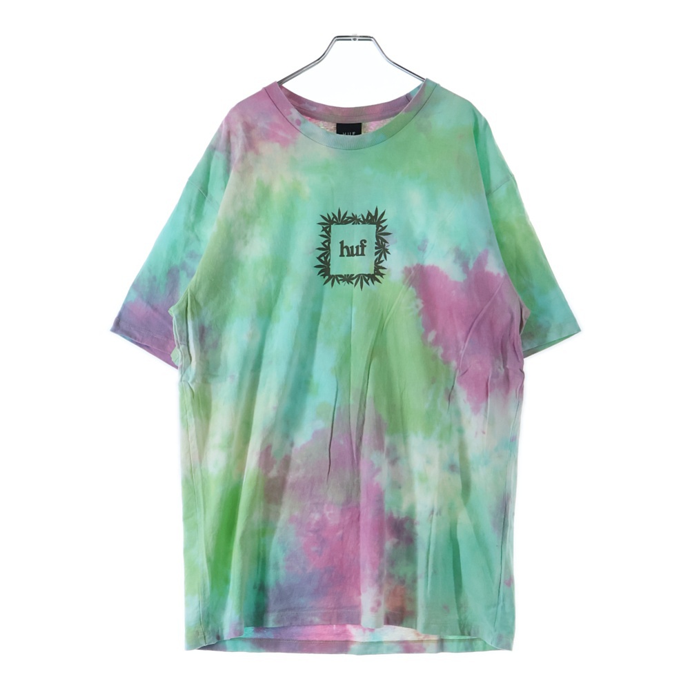 OVERGROWN BOX LOGO T-SHIRT タイダイ 半袖Tシャツ マルチ Aランク