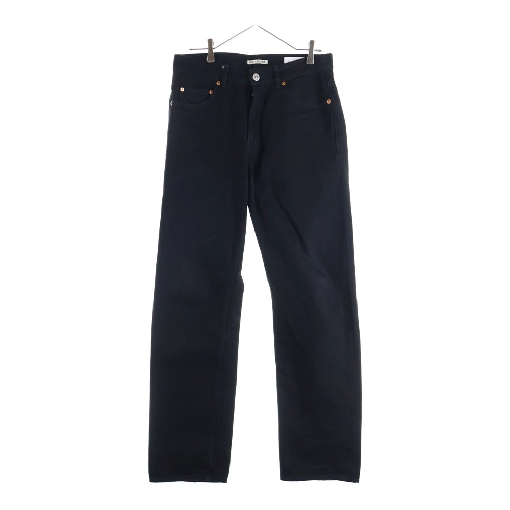 SECOND CUT ストレートデニムパンツ ブラック M2195SBS Aランク