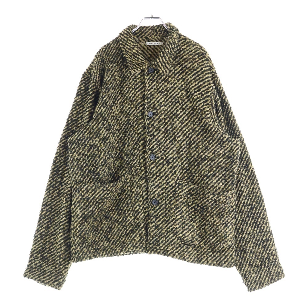 21AW ARCHIVE BOX JACKET アーカイブ ボックスジャケット ツイードウールジャケット ベージュ M4211ABB Aランク