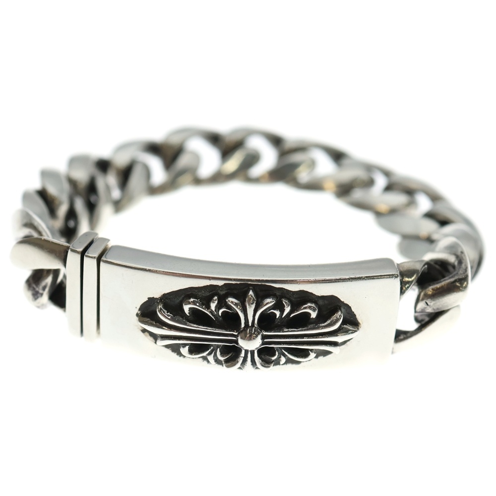 ID FLORAL CRS フローラルクロスIDクラシックリンク クリップ ブレスレット シルバー 13LINK BCA163 Bランク