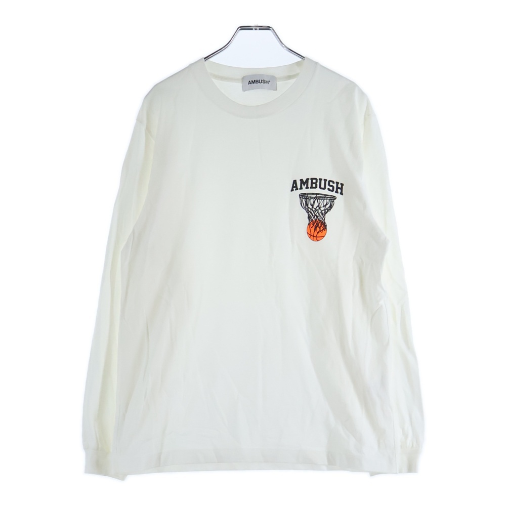 20AW SHOOT HOOP L/S T-SHIRT ロゴプリント 半袖Tシャツ ホワイト Bランク