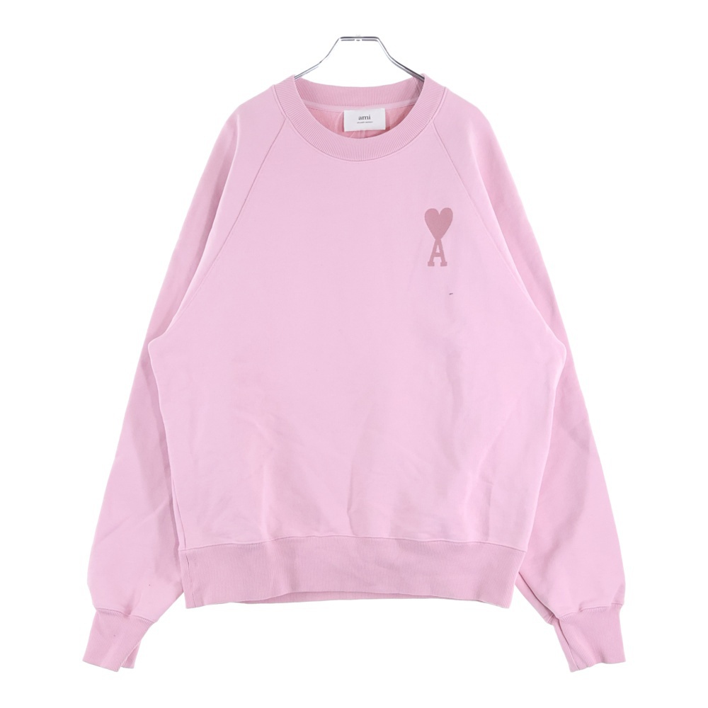 Sweatshirt ロゴ刺繍 クルーネックスウェットトレーナー ピンク E22USW002.747 Sランク
