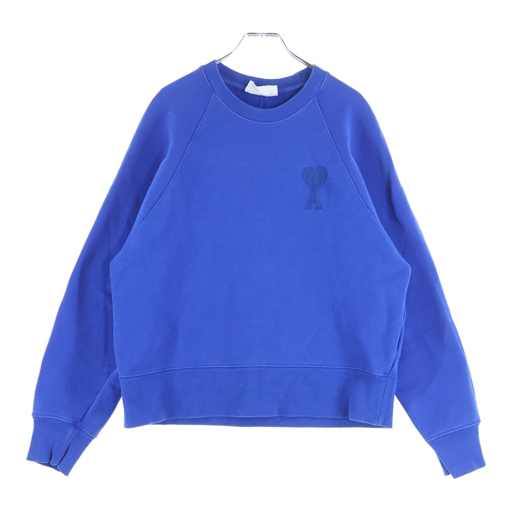 Sweatshirt ロゴ刺繍 クルーネックスウェットトレーナー ブルー A21FJ028.747 Aランク