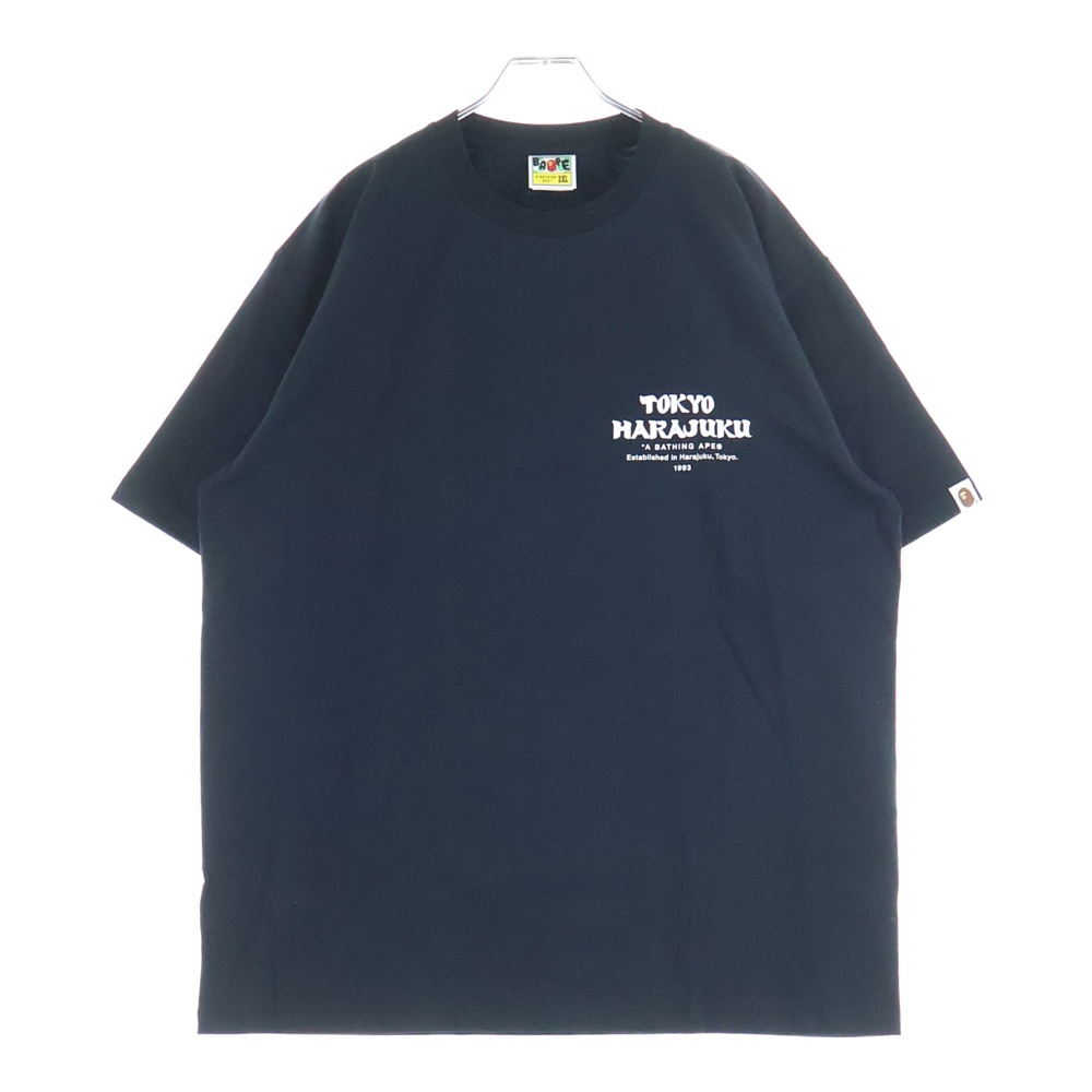 JAPAN CULTURE DARUMA S/S TEE 原宿 東京 達磨プリント 半袖Tシャツ ブラック 001TEI301083M Sランク