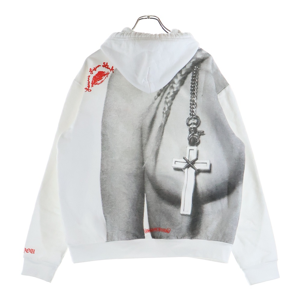 Laurie Lynn Stark LLS HOODIE ローリーリンスターク バックプリントプルオーバーパーカー ホワイト Aランク