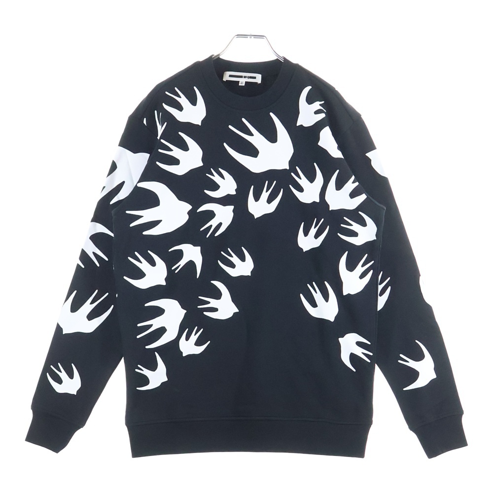アレキサンダーマックイーン Swallow Print Long Sleeve Sweatshirt