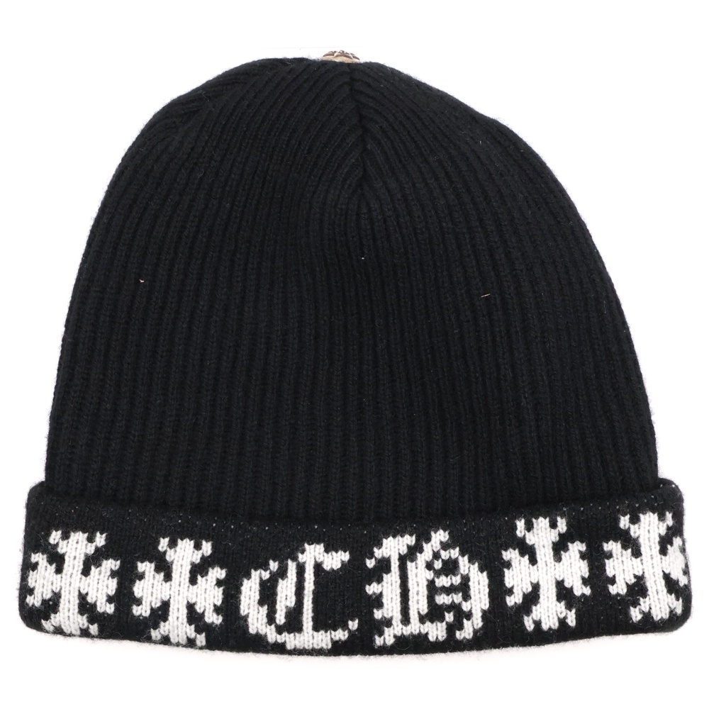 BIG DADDY ビッグダディ スターボール付きカシミヤニットビーニーニットキャップ ブラック Bランク