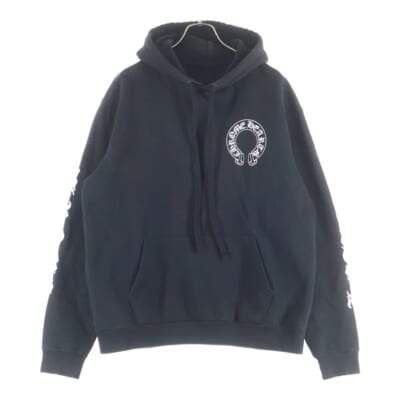 MATTY BOY CHOMPER SWTSHRT HD PLVR マッティボーイ チョンパー ホースシュープリント プルオーバースウェットパーカー フーディー ブラック Bランク