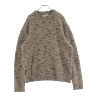 Crew Neck Knit クルーネック ニットセーター ブラウン FN-MN-KNIT000393 B60264- Bランク
