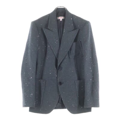 SPARKLING TAILORED JACKET スパンコール テーラードジャケット グレー M25K6JK001 Aランク