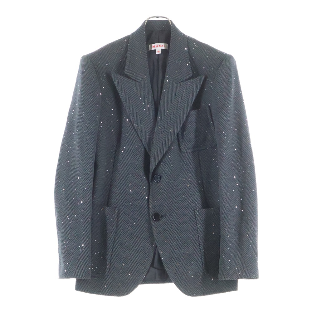 SPARKLING TAILORED JACKET スパンコール テーラードジャケット グレー M25K6JK001 Aランク